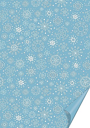 HOBBY - KP CARTON DECOR 50*70 300GR MOTIV CRISTALE DE GHEATA ALBASTRU 4771835