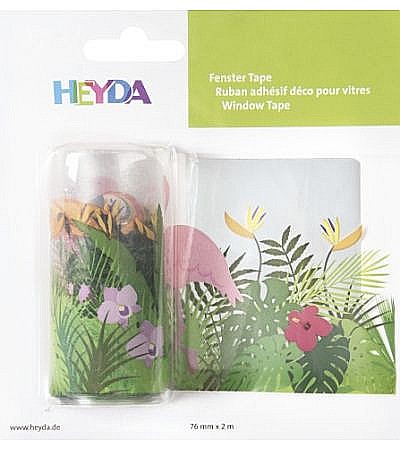 Benzi decorative - KP BANDA AUTOADEZIVA DECORATIVA FEREASTRA 200*7.5CM JUNGLA 3584476