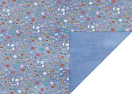 Cartoane/ Hartii Decor 50x70, 70x100, A4 - KP CARTON DECOR 50*70 300GR MOTIV PATCHES 4771738