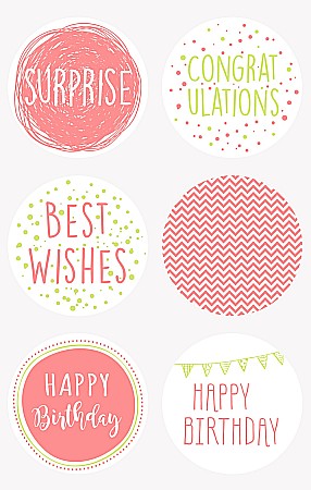 Stickere Decorative - KP STICKERE LA MULTI ANI ROSU 6/SET HEYDA 3780801