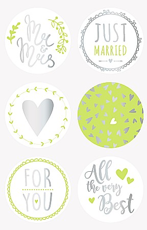Stickere Decorative - KP STICKERE MARRIDE GREE 6/SET HEYDA 3780805