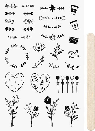 HOBBY - KP STICKERE TRANSFERABILE ORNAMENTE 10*19CM 3780910