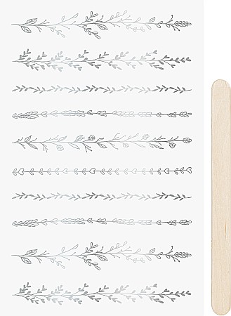 Stickere Decorative - KP STICKERE TRANSFERABILE MARGINI ARGINTII 10*19CM 3780935