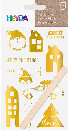 KP STICKERE TRANSFERABILE MOTIV CRACIUN AURII 10*19CM 3780947 [1]