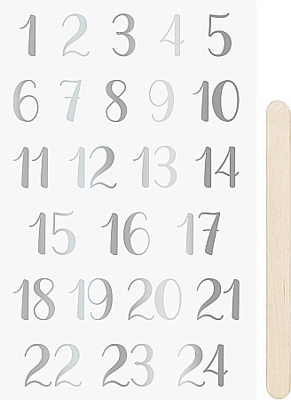 Stickere Decorative - KP STICKERE TRANSFERABILE ADVENT ARGINTIU 10*19CM 3780949