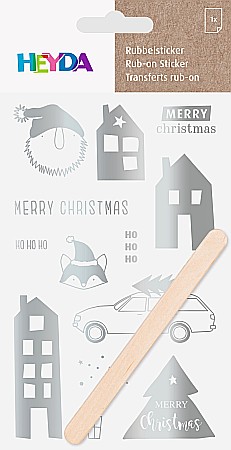 KP STICKERE TRANSFERABILE MOTIV CRACIUN ARGINTII 10*19CM 3780953 [1]