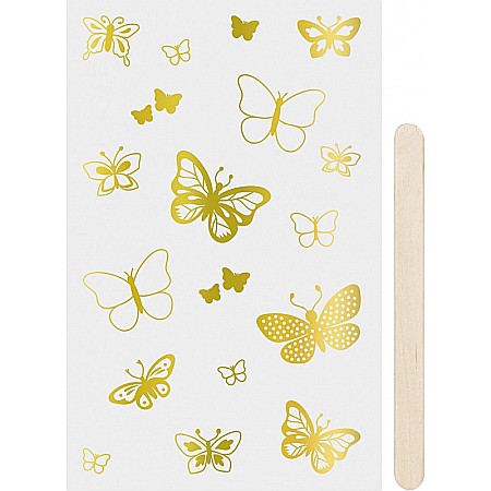 Stickere pt copii - KP STICKERE TRANSFERABILE FLUTURI AURII 10*19CM HEYDA 3780962