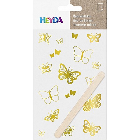 KP STICKERE TRANSFERABILE FLUTURI AURII 10*19CM HEYDA 3780962 [1]
