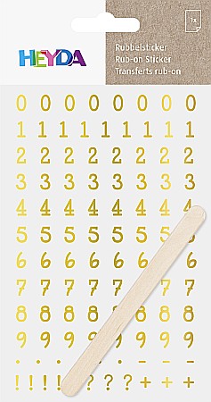 KP STICKERE TRANSFERABILE CIFRE AURII 10*19CM HEYDA 3780964 [1]