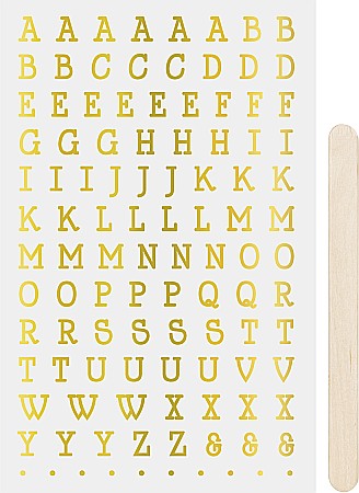 HOBBY - KP STICKERE TRANSFERABILE ALFABET AURII 10*19CM HEYDA 3780965