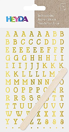 KP STICKERE TRANSFERABILE ALFABET AURII 10*19CM HEYDA 3780965 [1]