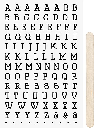 HOBBY - KP STICKERE TRANSFERABILE ALFABET II 10*19CM 3780959