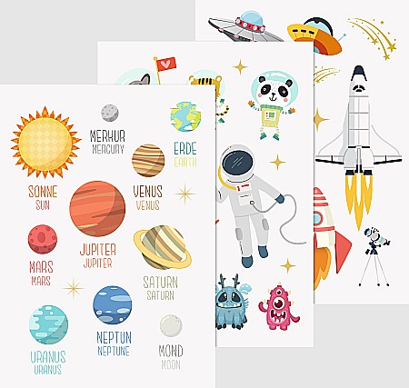 Stickere Decorative - KP STICKER DECOR FEREASTRA SPATIU COSMIC 3 COLI/SET 3584447