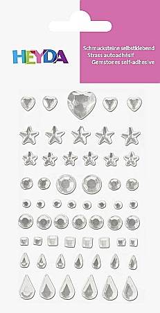 HOBBY - KP STICKER DECOR 7.5*14.8CM PIETRICELE ORNAMENTALE CRISTAL 58 PCS 4883340