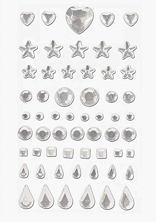 KP STICKER DECOR 7.5*14.8CM PIETRICELE ORNAMENTALE CRISTAL 58 PCS 4883340 [1]