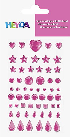 Stickere Decorative - KP STICKER DECOR 7.5*14.8CM PIETRICELE ORNAMENTALE ROZ 58 PCS 4883349