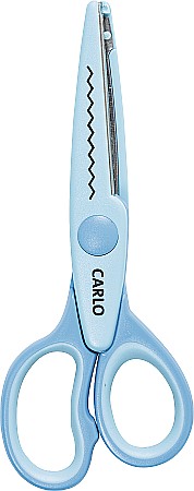 Foarfece pentru copii - KP FOARFECA CREATIVA ZIG-ZAG CARLO ALBASTRU DESCHIS 4888001