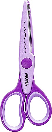 Foarfece pentru copii - KP FOARFECA CREATIVA ZIG-ZAG MONA VIOLET 4888007