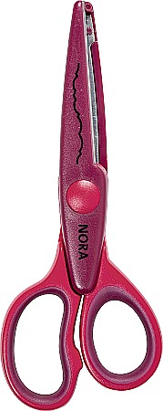 Foarfece pentru copii - KP FOARFECA CREATIVA ZIG-ZAG NORA ROSU 4888008