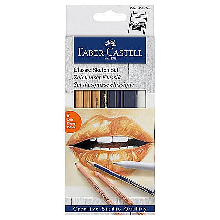 FINE ARTS&GRAPHICS - LEC CLASSIC SKETCK FABER-CASTELL 6/SET FC114004