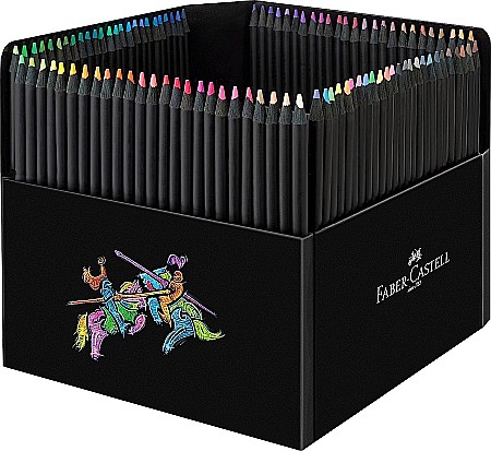 Creioane colorate Faber-Castell - LEC CREIOANE COLORATE FABER-CASTELL BLACK EDITION 100/SET FC116411