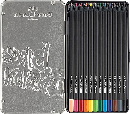 LEC CREIOANE COLORATE FABER-CASTELL BLACK EDITION 12/SET FC116413 CUTIE METAL [2]