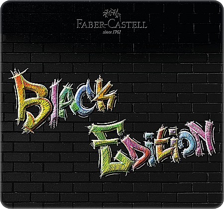 LEC CREIOANE COLORATE FABER-CASTELL BLACK EDITION 24/SET FC116425 CUTIE METAL [1]