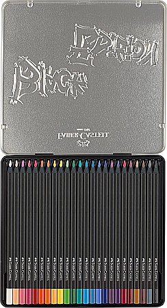 LEC CREIOANE COLORATE FABER-CASTELL BLACK EDITION 24/SET FC116425 CUTIE METAL [2]