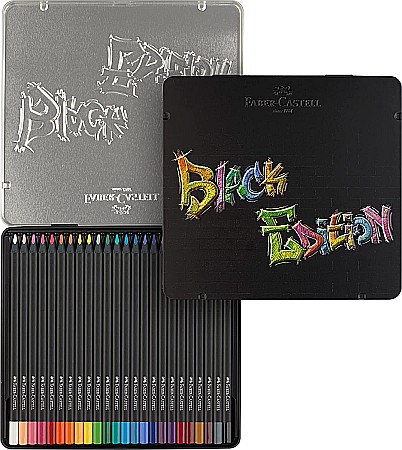 LEC CREIOANE COLORATE FABER-CASTELL BLACK EDITION 24/SET FC116425 CUTIE METAL [3]