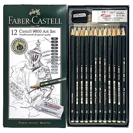 LEC CREION FABER CASTELL 9000 12/SET FC119065 CUTIE METAL [1]