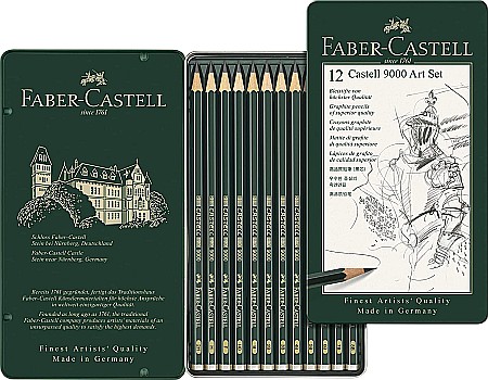 LEC CREION FABER CASTELL 9000 12/SET FC119065 CUTIE METAL [2]