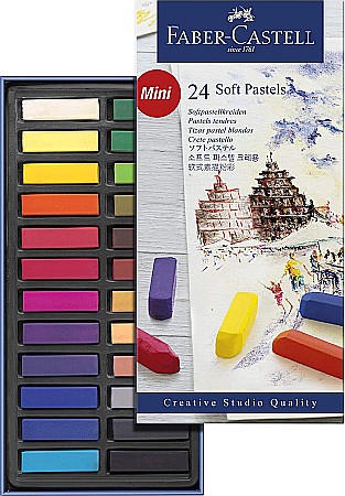 LEC PASTELURI CRETATE SOFT MINI FABER-CASTELL 24/SET FC128224 [1]