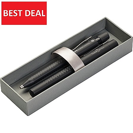 Seturi Instrumente de lux - LEC SET STILOU SI  PIX GRIP 2011 FABER-CASTELL NEGRU FC140983