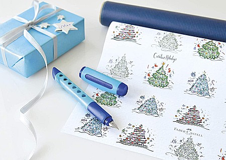 LEC STILOU SCOLAR FABER-CASTELL SCRIBOLINO DREPTACI ALBASTRU PENITA A FC149847 [3]