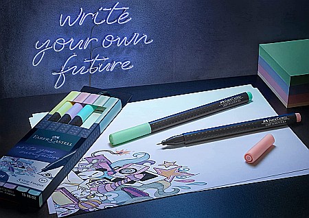 LEC FINELINER FABER-CASTELL GRIP 0.4 MM 5/SET FC151602 [2]