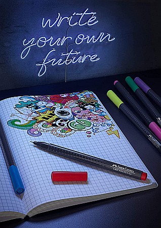 LEC FINELINER FABER-CASTELL GRIP 0.4MM 5/SET FC151604 [1]