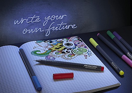 LEC FINELINER FABER -CASTELL GRIP 15/SET 0.4 MM DOZA METAL  FC151617 [6]