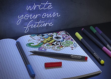 LEC FINELINER FABER-CASTELL GRIP 0.4MM 30/SET FC151630 [2]