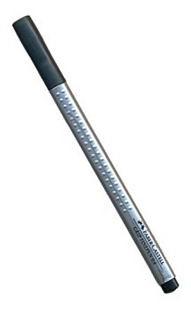 INSTRUMENTE DE SCRIS - LEC FINELINER FABER-CASTELL GRIP NEGRU 0.4MM FC151699