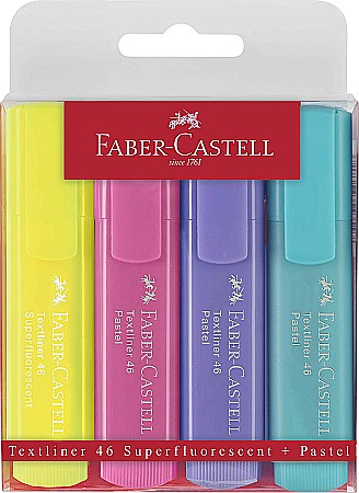 LEC TEXTMARKER FABER 4/SET FC154610 PASTEL [0]