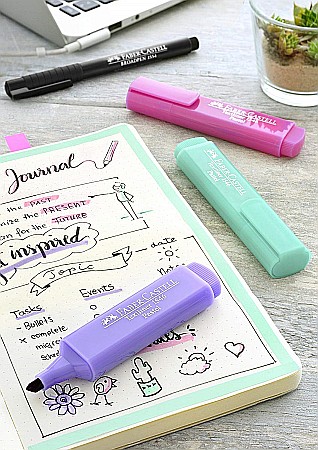 LEC TEXTMARKER FABER 4/SET FC154610 PASTEL [1]