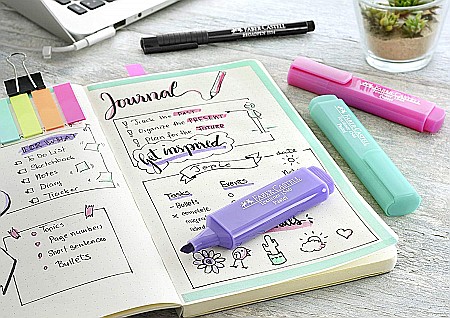 LEC TEXTMARKER FABER 4/SET FC154610 PASTEL [2]