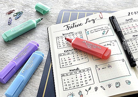 LEC TEXTMARKER FABER 4/SET FC154610 PASTEL [3]