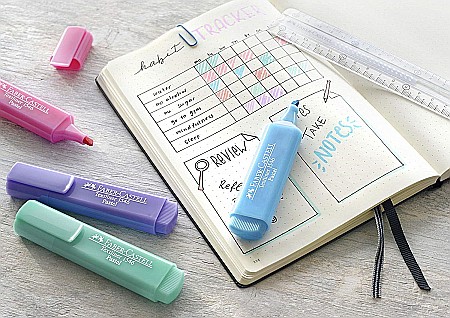 LEC TEXTMARKER FABER 4/SET FC154610 PASTEL [4]