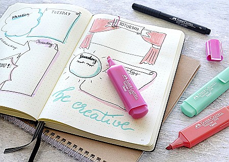 LEC TEXTMARKER FABER 4/SET FC154610 PASTEL [5]