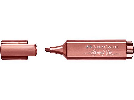 Textlinere - LEC TEXTMARKER FABER-CASTELL GLORIOUS RED METALIC FC154673