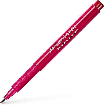 INSTRUMENTE DE SCRIS - LEC FINELINER BROADPEN ROSU 0.8MM FABER-CASTELL FC155421