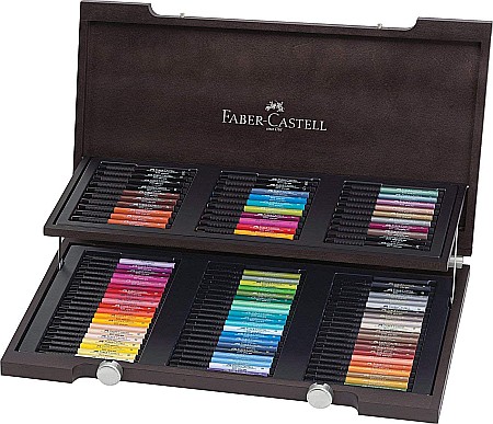 idei de Cadouri Craciun - CUTIE LEMN 90 BUCATI PITT ARTIST PEN FABER-CASTELL  FC167400SD