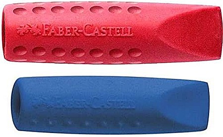 RECHIZITE SCOLARE - LEC RADIERA FABER-CASTELL GRIP 2001 2/SET FC187001 ROSIE/ALBASTRA