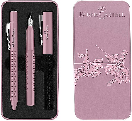 LEC SET FABER-CASTELL STILOU  M + PIX GRIP 2010 FC201528 ROSE [1]